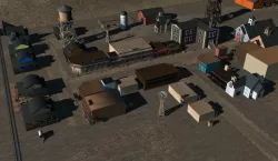 Old West Town 3D model