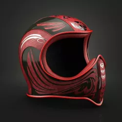 Owl Helmet Red 3D model