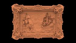 Pirate ship 3d stl models for artcam and aspire 3D model