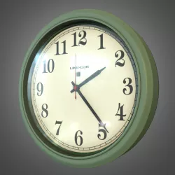 Plastic Indoor Wall Clock - PBR Game Ready Low-poly  3D model
