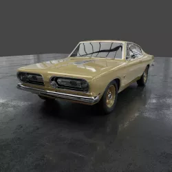 Plymouth barracuda 1968 3D model