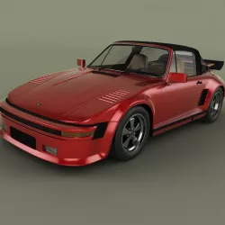 Porsche 911 Slantnose Targa 3D model