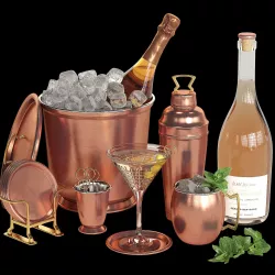 Potterybarn copper cocktail set 3D model