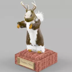 Prairie-deer fantasy creature 3D model