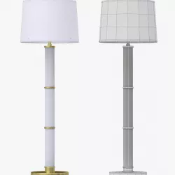 Ralph Lauren ALLEN FLOOR LAMP IN NATURAL BRASS 3D model