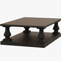 Restoration Hardware Balustrade Salvaged Wood Coffee Table 3D model