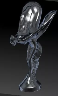 Rolls Royce hood ornament 3D SCAN Spirit of Ecstasy Flying Lady 3D model