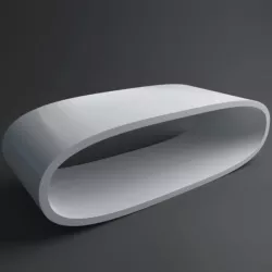 Rounded Coffee Table M 1 3D model