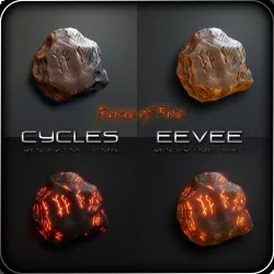 Rune of Fire Low-poly  3D model