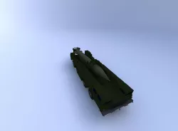 Russian SCUD Missile Launcher 3D model