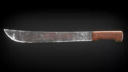 Rusty Machete 3D model