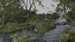Scene 3D model