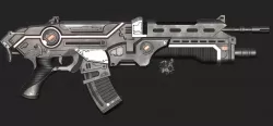sci fi Assault rifle laser blaster Low-poly  3D model