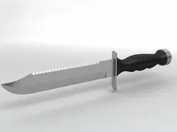 Scuba Knife Low-poly  3D model