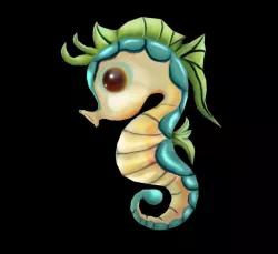 seahorse Low-poly  3D model