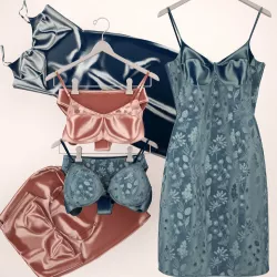 set of lingerie for stores and boutiques 3D model