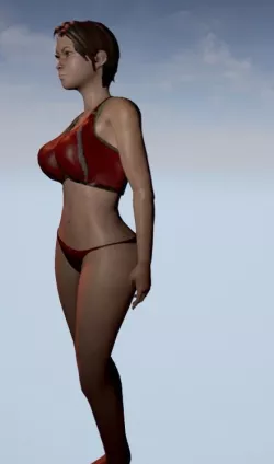 Sexy Female character         animated and rigged UE4 compatible 3D model