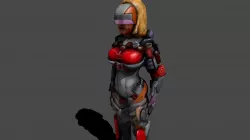 Sexy Medic EMTmerci Low-poly  3D model