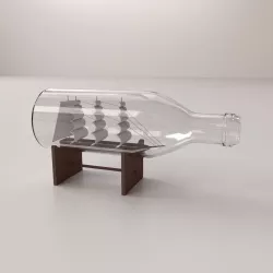 Ship In A Bottle 3D model