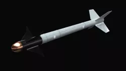 Sidewinder Missile with Marines Textures 3D model