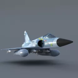 Simple Brazilian Mirage 2000c 3D model