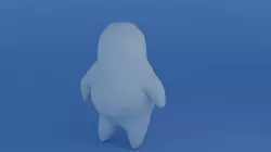 Small but fat Low-poly  3D model