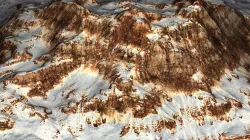 Snow Mountain Desert Mountains terrain Low-poly  3D model