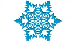 Snowflake drawing 3D model