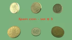 Spain coin set model - 3 3D model