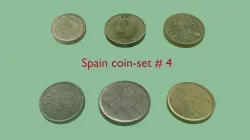 Spain coin set model - 4 3D model