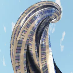 Spiral tower 3D model