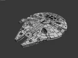 starwar spacecraft 3D model
