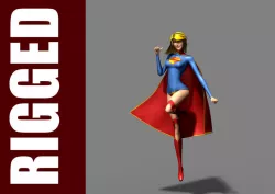 Supergirl Rig 3D model