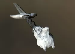 Sword White Wolf Low-poly  3D model