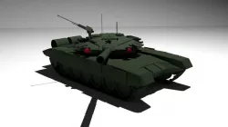 T90 Tank Low-poly  3D model
