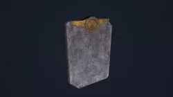 Tablet Rune Low-poly  3D model