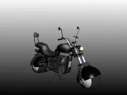The motorcycle 3D model