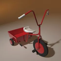 toy 3 wheeler bike 3D model
