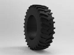 Tractor Tire - Tire 3 Low-poly  3D model