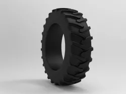 Tractor Tire - Tire 4 Low-poly  3D model