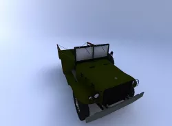 WC51 Weapons Carrier Truck 3D model