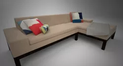 West Elm Lorimer Sofa with Chaise 3D model