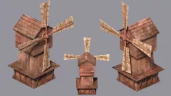 WindMill Textured 3D model