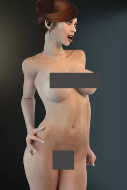 Woman figure rigged Low-poly  3D model