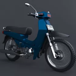 yamaha-alfa-ii-1996 3D model