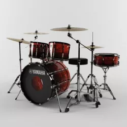 Yamaha drum set 3D model