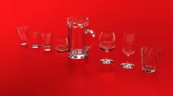 3d Glasses set 3D model