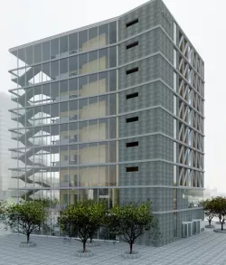 3D model Revit 2 Stars Hotel 2018 3D model
