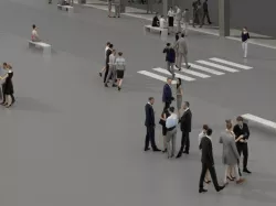 3D PEOPLE CROWDS- OFFICE BUILDING - ULTIMATE SPEED SOLUTION Low-poly  3D model