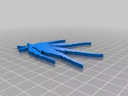 3D Printable Japanese Red Maple Leaf